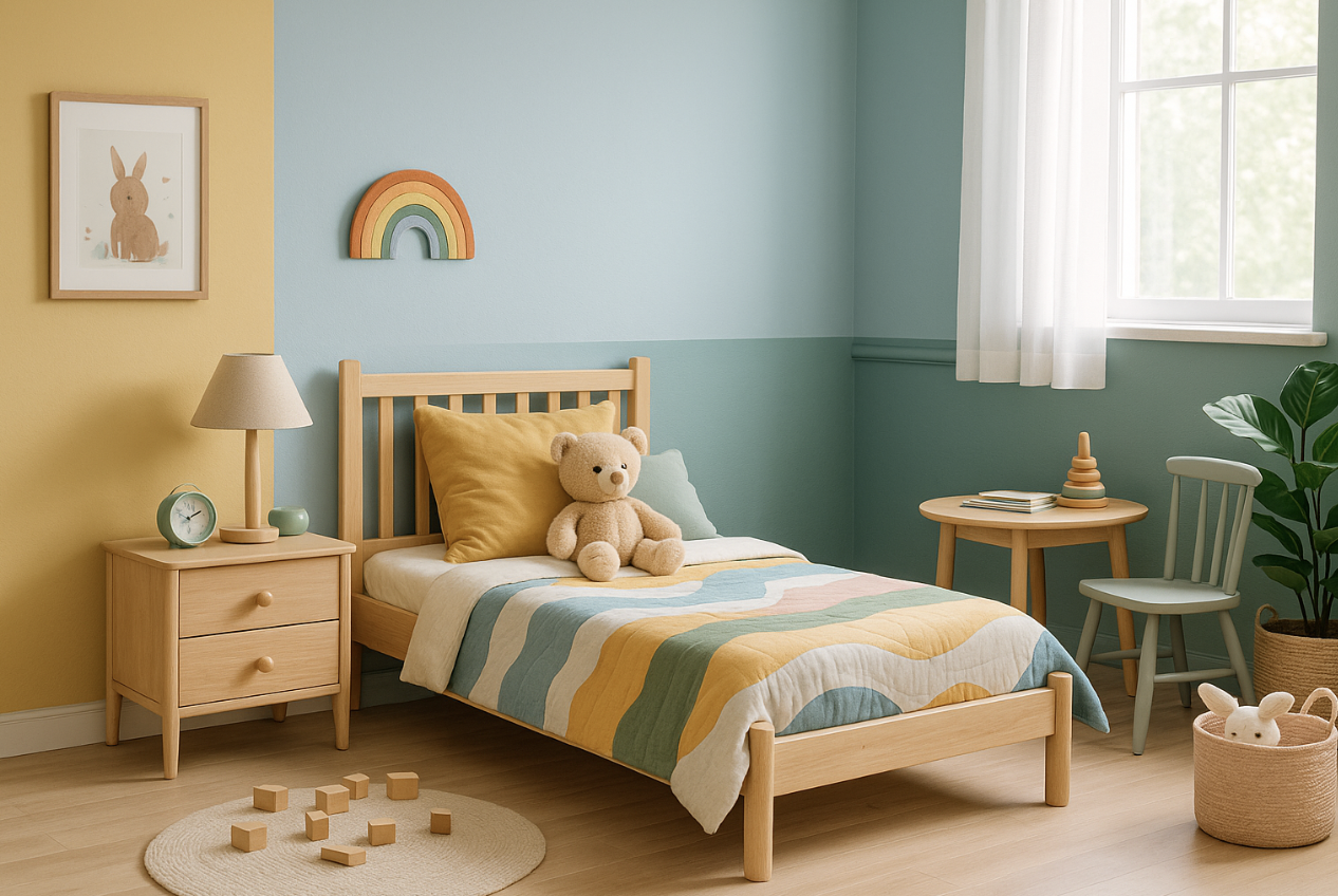 Dicas de cores para o quarto infantil: equilíbrio entre diversão e tranquilidade